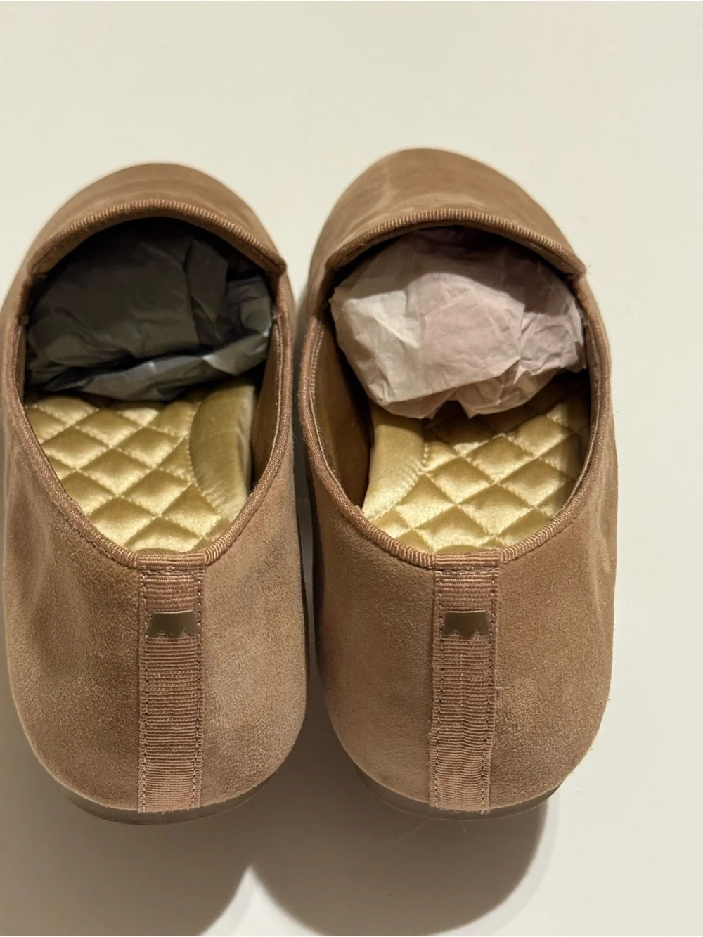 Birdies The Starling Latte Suede Slip loafers